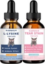 Cats & Tear Stain Rer - Normal Görsel Fonksiyonları Desteklemek, Çayr Stain Eliminasyon, Soğuk Yardım - Runny Nose ve Watery Eyes Tedavisi