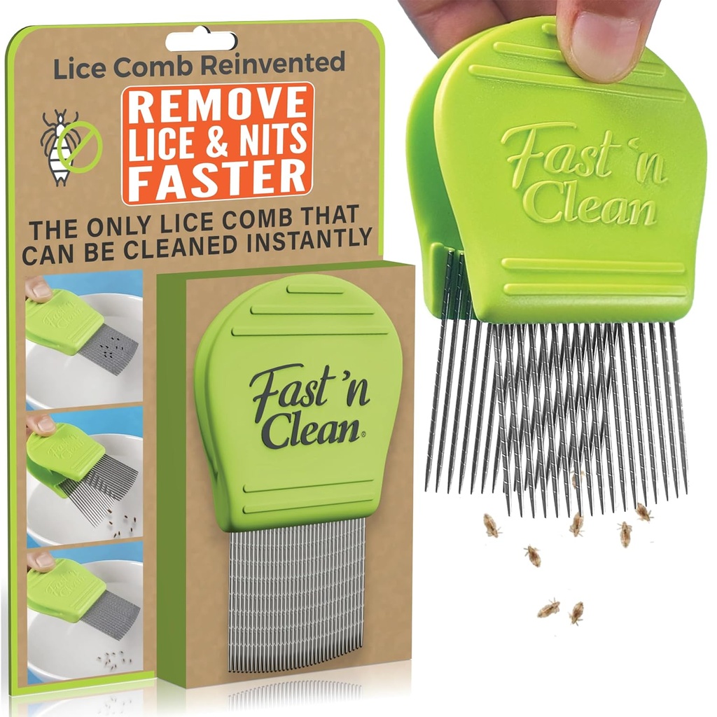Fast 'n Clean - Lice Comb Reinvented - The Self Temizlik Lice Comb