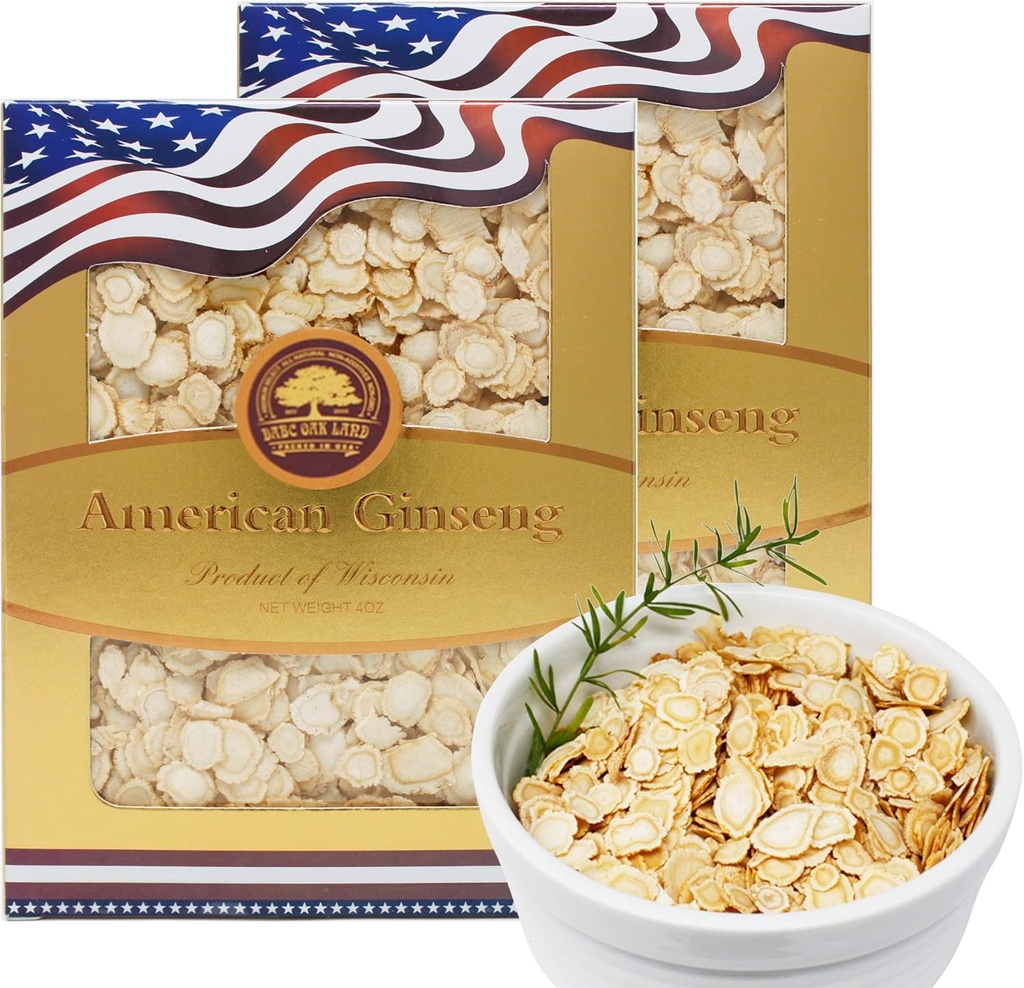 2 κουτιά της αμερικανικής Ginseng φέτες από Wisconsin, αμερικανική Wisconsin Ginseng φέτες ρίζα για τσάι, ενέργεια για άνδρες γυναίκες ψυχική υγεία ενισχύει την ασυλία, χωρίς γλουτένη, 