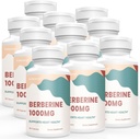 Συμπλήρωμα βερβερίνης 1000mg, Υψηλής Απορρόφησης κάψουλες βερβερίνης HCL Plus Vegan με τη φόρμουλα Silymarin Herbal Complex Formula, 60 Count (Pack of 10)