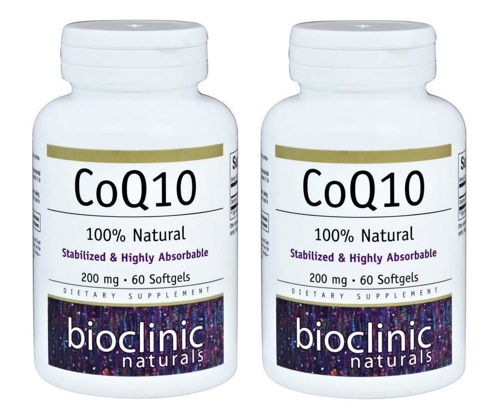 CoQ10 200 mg 60 Softgels (Pack of 2)