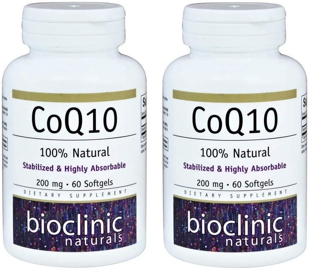 CoQ10 200 mg 60 Softgels (Pack of 2)