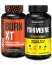Jacked Factory Fat Burner, Yohimbine - Erkekler ve Kadınlar için Termogenic Supplements - Burn-XT Thermogenic Fat Burner & Yohimbine Ekstra Kuvvet 2.5 mg, 270 Capsules