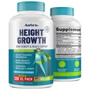 Üst Büyüme Maximizer - ABD'de Made in ABD - Doğal Boy Art Arttırma ve Kemik Büyüme Pilleri - Yetişkinler, Gençler ve Çocuklar için Taller Supplement - Erkekler ve Kızlar için Vitaminler - 120 Capsules