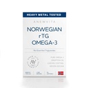 Norveçli rTG Omega 3 Fish Oil for Brain & Heart Boost, Triglyceride Fish Oil Omega 3 Supplements, 300 DHA 600 EPA Omega 3 Softgels Essential Fatty Acids for Eyes, Skin & Commons, 1200 mg, 60 Servisler