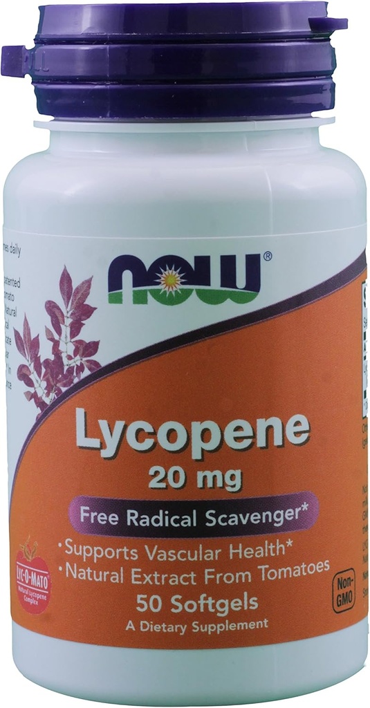Şimdi Gıdalar Lycopene, 50 yumuşakgels / 20 mg (Pack of 2)