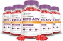 Justified Laboratories (5 Pack Rapid Ripped Keto ACV Gummies Extreme 2000MG Hızlıca Vinegar, Pomegranate Beet Juice B12 Vegan Non GMO 300 Gummys
