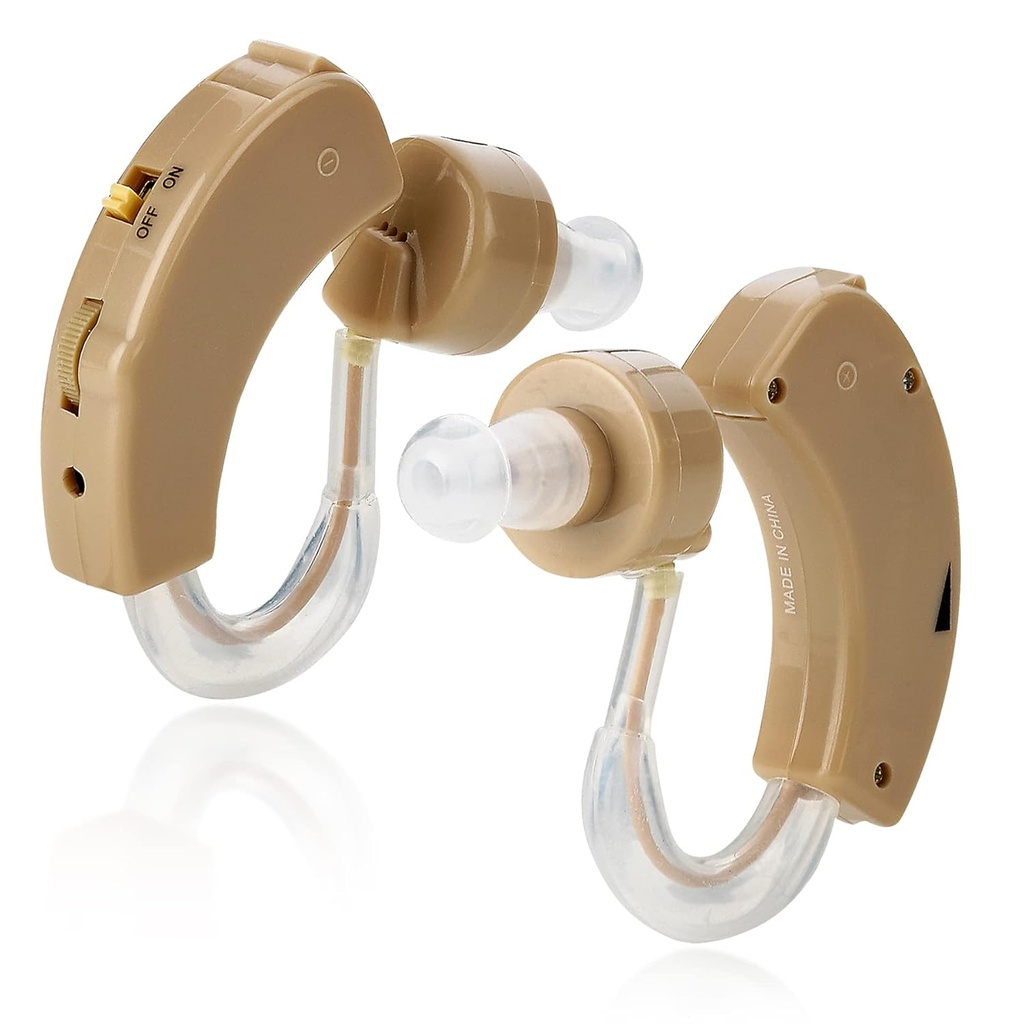 MEDca BTE İşitme Aids for Seniors - Ear Sound Amplifier Super Mini Boyut Sound Better Hear (Pair)