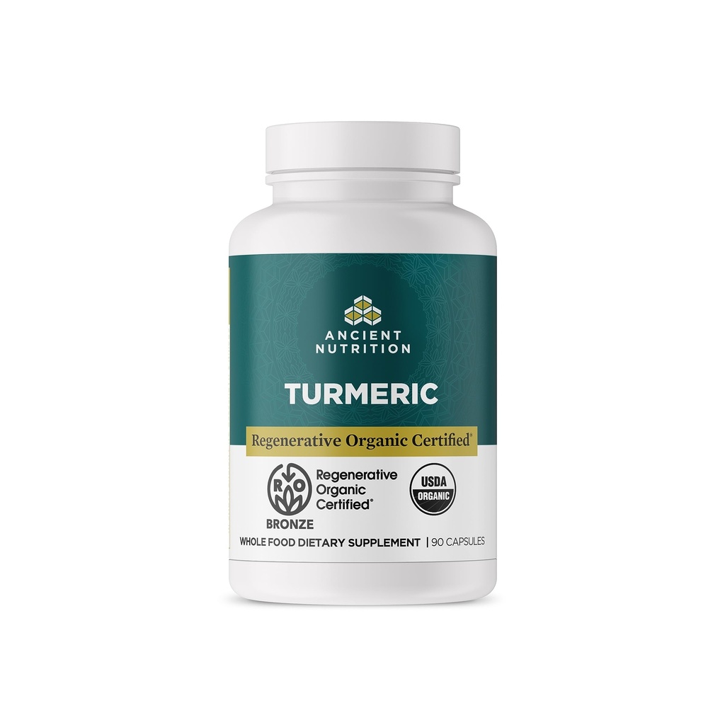 Eski Beslenme Rejeneratif Organik Onaylı Turmeric Capsules, Once Daily, Joint Supplement ve Supports Inflammation, Gluten Free, Paleo ve Keto Friendly, 90 Count Count Count Count Count
