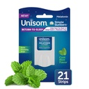 Unisom Simple Slumbers Return-to-Sleep Discrypt Strips 21-Count, Melatonin 3mg, Cool Mint