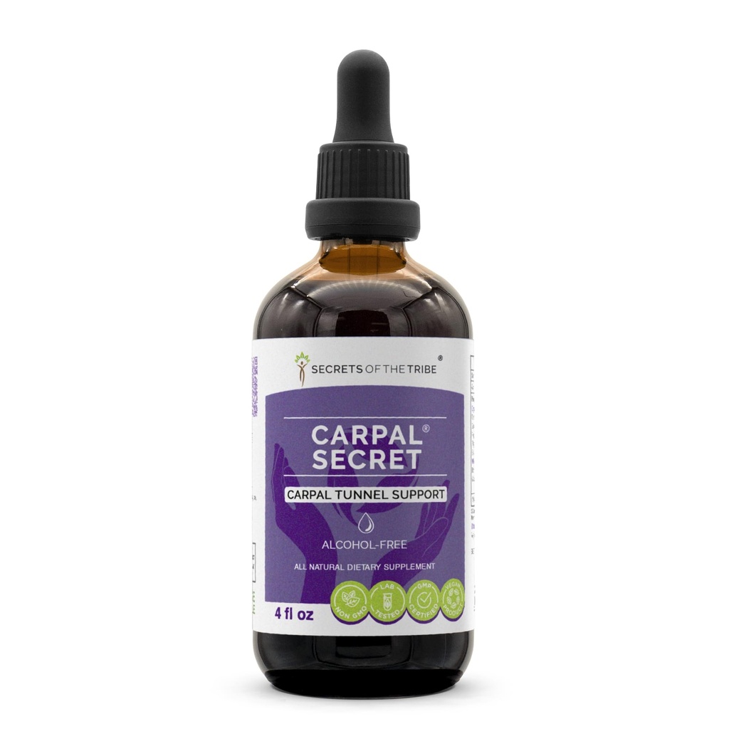 Kabil'in Sırları - Carpal Secret, Carpal Tünel Desteği, Herbal Supplement Mix Drops Alkol Özgür Sıvı Ekstraksiyon (4 f oz)