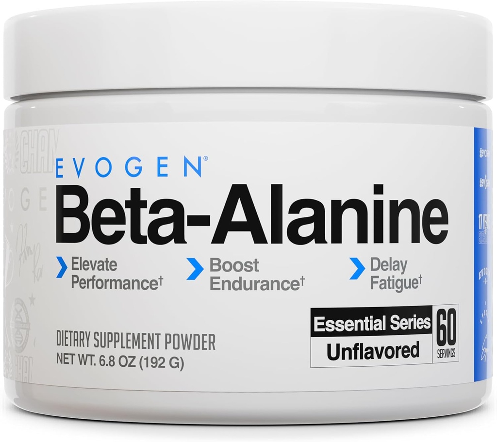 Evogen Beta-Alanine - Performans Geliştirme | Endurance, Gecikme Fatigue | Unflavored | 60 Hizmet