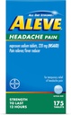 Aleve Headache Pain Reliever & Ateşleme Tabletleri, Naproxen sodyum, Headache, Pain Medicine for Yetişkinler, Headache Pain Relief Pills, 175
