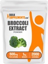 BulkSupplements.com Broccoli Ekstraksiyon Toz - Broccoli Florets, Sulforaphane Supplement - Vegan & Gluten Free, 500 mg per Service, 1kg (2.2 lbs) (Paket of 1)