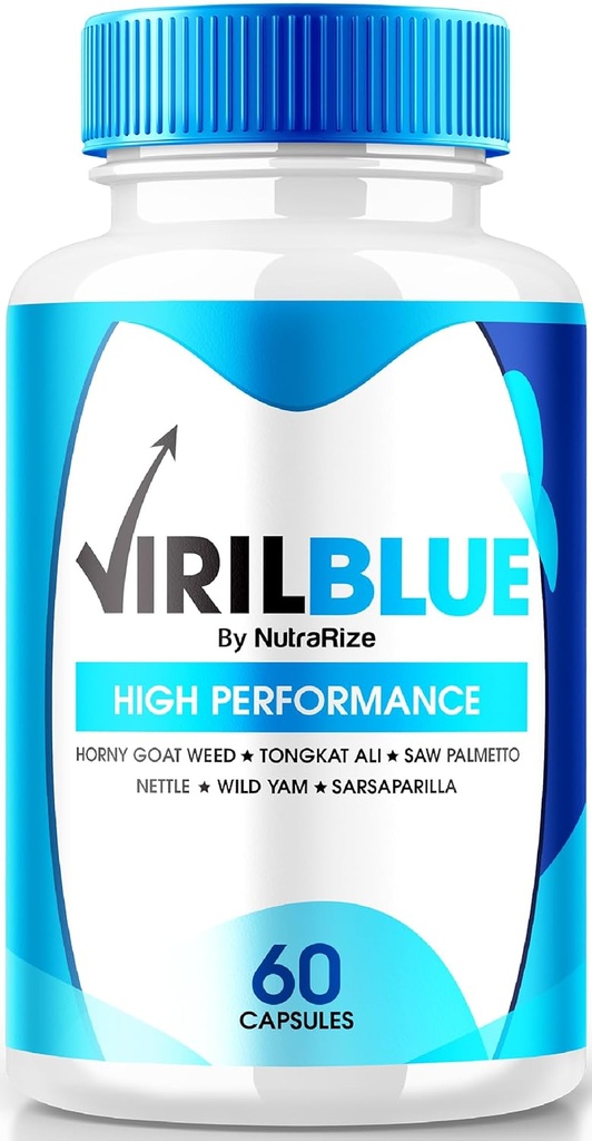 Erkekler için Viril Blue Capsules, Viril Blue Male Supplement, All-Doğal Formula Performansı ve Güveni Desteklemek, Genel Sağlık için Premium Beslenme, Resmi Pills Review (60 Capsules)