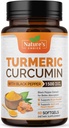 Turmeric Curcumin Supplement 1500 mg - BioPerine Black Pepper Extract Advanced Abxia Curcuminoids for Nature's Joint Support - Antioksi Herbal Supplement for Women & Men, Non-GMO - 60 Softgels