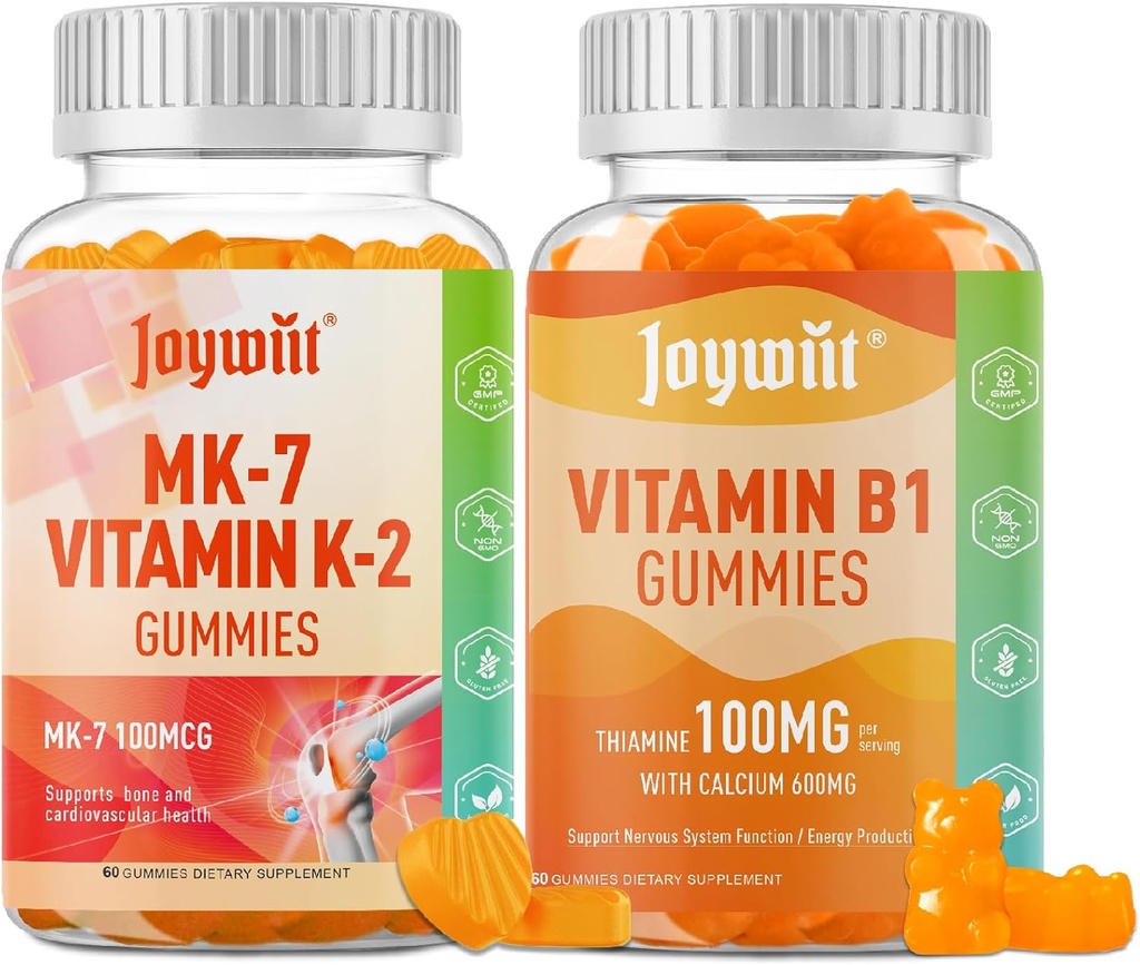 B1 Vitamin Gummies ve Vitamin K2 MK7 Gummies
