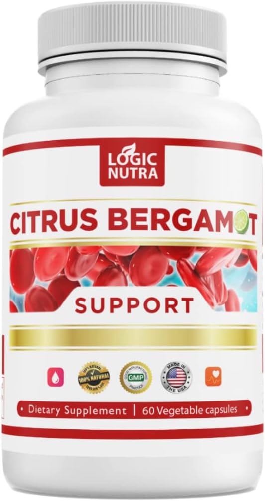 Citrus Bergamot Kompleksi 1000 mg (2 Caps) – Contains Citrus Bergamonte Extract 10:1 – Citrus Bergamia Patented Blend - Vegan and Non-GMO – 60 Capsules