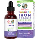 MaryRuth Organics Iron Supplement for Toddlers | Dia Iron Supplement for Children Ages 1-3 | Iron Deficiency | Ferrochel | Sugar Free | Vegan | Non-GMO | Gluten Free | 2 Fl Oz