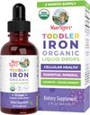 MaryRuth Organics Iron Supplement for Toddlers | Dia Iron Supplement for Children Ages 1-3 | Iron Deficiency | Ferrochel | Sugar Free | Vegan | Non-GMO | Gluten Free | 2 Fl Oz