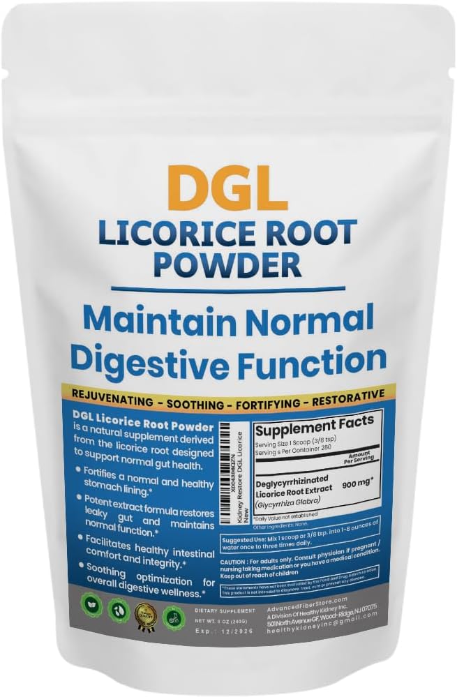 DGL Licorice Supplement: Supports Digestive Health, Gut Lining Support, DGL Toz for Wellness, Licorice Root Extract Toz, 140 serv.
