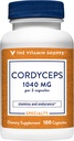 Shoppe Cordyceps Mushroom Supplement 1.040MG, Destekler Stamina ve Endurance (100 Capsules)