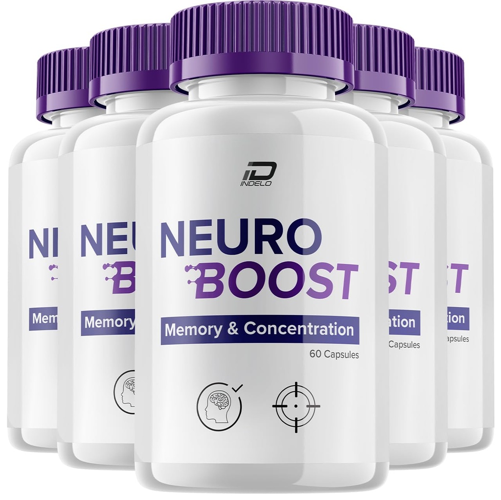 Neuro Boost Focus Supplement, Neuro Boost IQ Memory Focus and Cognative Support, Neuro Booster Pills Nootropic, NeuroBoost to Boost Memory, Neuro Boost Vitamin Reviews (5 Συσκευασία - 300 Κάψουλες)