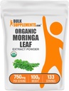 BulkSupplements.com Organik Moringa Extract Toz - Superfood Supplement, Moringa Oleifera - Vegan & Gluten Free, 750 mg per Service, 100g (3.5 oz) (Pack of 1)