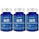 Lovita NR (Nicotinamid Riboside) 350 mg, Trans-Resveratrol ve Betaine ile NAD Supplement, NAD Plus Seviyeleri, Sağlıklı Ağlama, 30 Vegan Giric-Coated Capsules (Pack of 3)