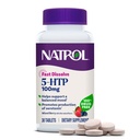 Natrol 5-HTP 100 mg, Hızlı Dissolve Supplement, Bir Dengeli Mood, Serotonin Production ve General Well-Being, 30 karma Berry Tablet, 30 Gün Supply