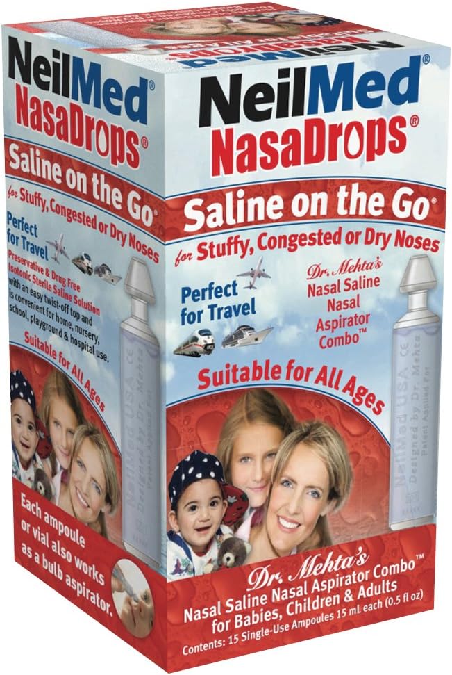 Neil Med NASA Vials, 15 Single-Use Ampoules, 0,5 Fl Oz