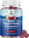 Kids Magnesium Gummies - Calm Relaxing Mg Citrate Supplement with Raspberry Flavor - Calm Magnesium Supplement for Nerve Health Muscles & Heart Support - Mag Citrate Gummies - 45 Count Pack