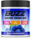 Sabah Buzz Energy Drink Toz - Enerji Boost Drink Mix - Sugar-Free Energy with Antioksis - Morning Kickstart and Sports Nutrition Endurance Ürün - 30 Hizmet, Blue Raspberry, 8 Ounces, Blue Raspberry, 8 Ounces