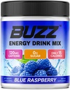 Sabah Buzz Energy Drink Toz - Enerji Boost Drink Mix - Sugar-Free Energy with Antioksis - Morning Kickstart and Sports Nutrition Endurance Ürün - 30 Hizmet, Blue Raspberry, 8 Ounces, Blue Raspberry, 8 Ounces