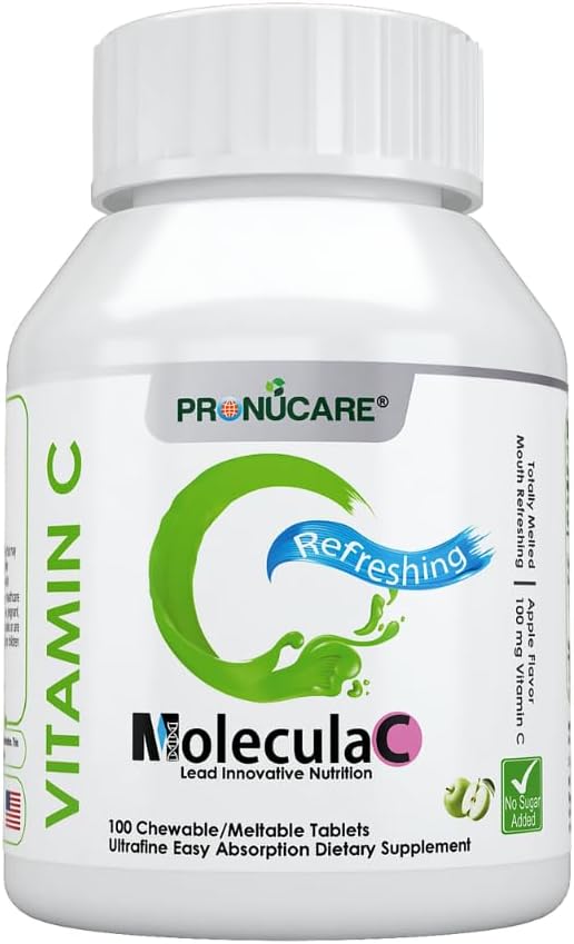 C 100 mg Buccal Lozenge Tabletleri - Yavaş-Dis çözme, Kontrollü Yayın ve Hızlı Apsiyon, Doğal Apple, Immune Boost, Antioksi & Anti-Aging, Sugar-Free, 100 CT