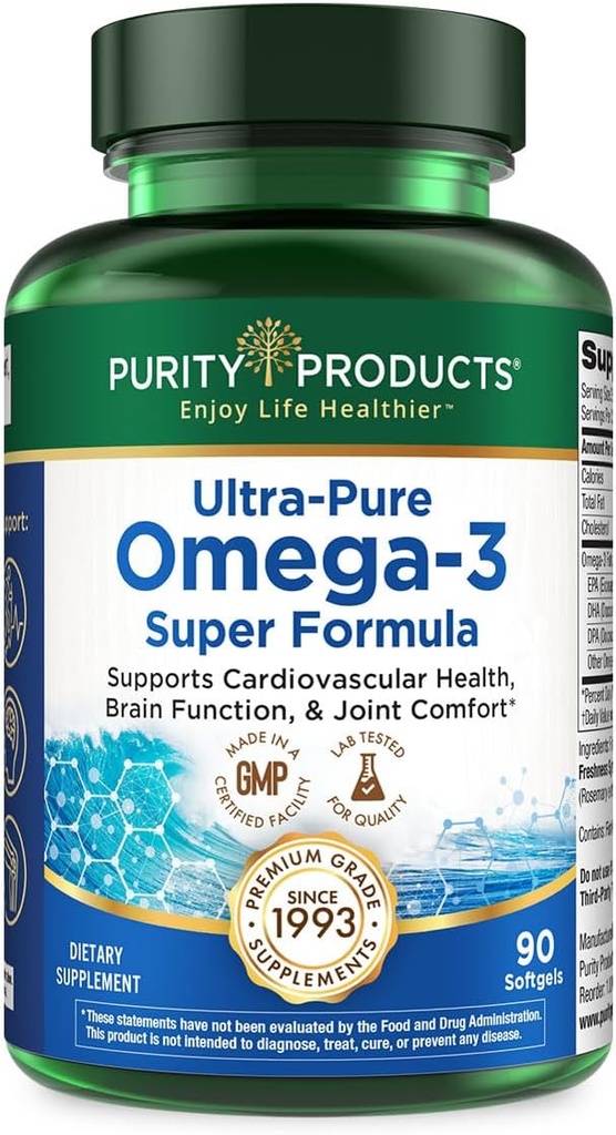 Saf Ürünler - Ultra Pure Omega 3 Super Formula 90 Softgels