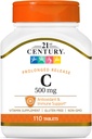 21ος αιώνας C 500 mg Tabletισκία παρατεταμένης αποδέσμευσης, 110 κόμης (21190)
