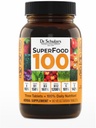 Dr. Schulze'nin SuperFood 100 - Günlük Superfood Supplement to Support General Wellness - Mutivitamin Support for Cellular Beslenme & Enerji - Malzemeler - Gluten-Free & Dairy-Free - 90 Count