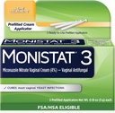 Monistat 3 Gün Kadın Için Enfeksiyon Tedavisi, 3 Miconazole Pre-Filled Cream Applicators, 1 Pack