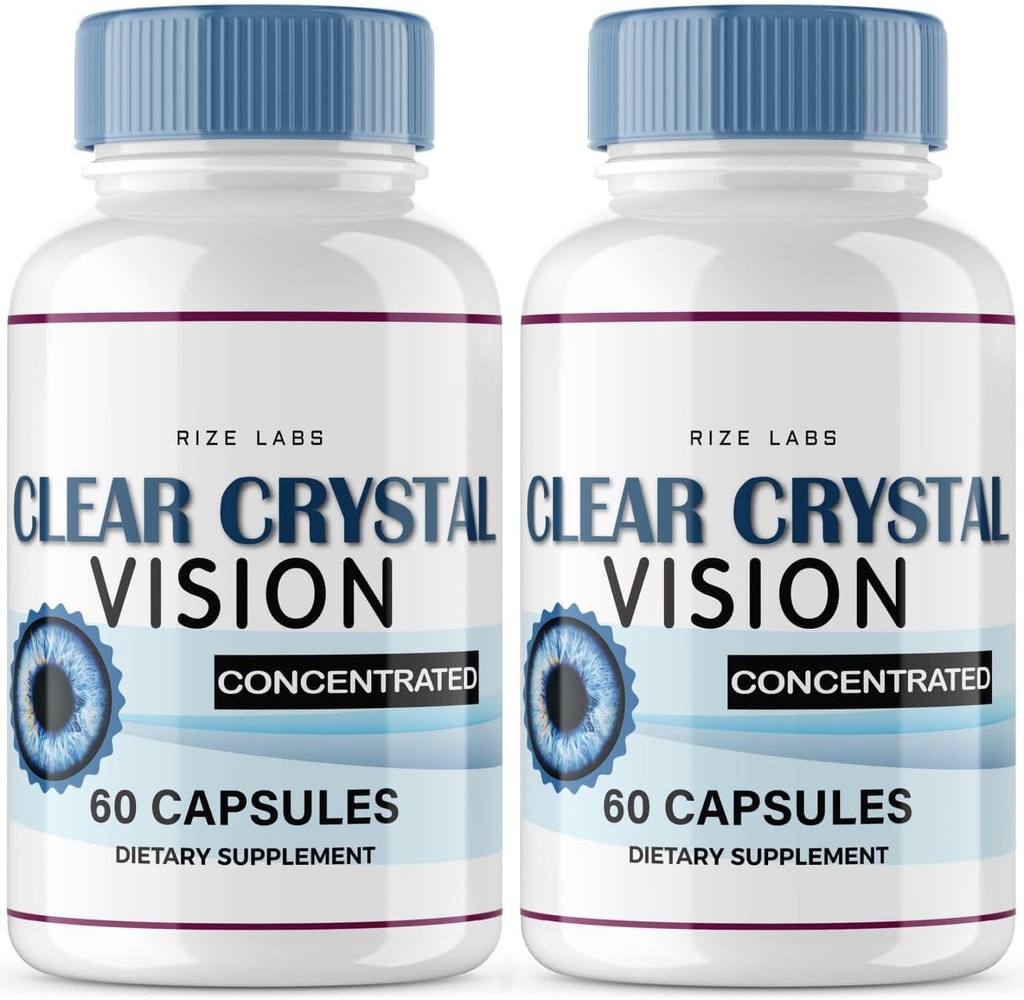 Laboratuarları (2 Pack) Clear Crystal Vision Supplement, Blurry Eyes için Clear Crystal Vizyon, Sağlıklı Göz Fonksiyonlarını Desteklemek için ClearCrystal Vizyonu, Clear Crystal Vision Formula Yorumlar (120 Capsules)
