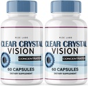 Laboratuarları (2 Pack) Clear Crystal Vision Supplement, Blurry Eyes için Clear Crystal Vizyon, Sağlıklı Göz Fonksiyonlarını Desteklemek için ClearCrystal Vizyonu, Clear Crystal Vision Formula Yorumlar (120 Capsules)