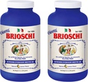 Brioschi Italian Lemon Flavored Effervescent Heartburn, Upset Stomach, Acid Indigestion, 8.5 oz şişe (Pack of 2)
