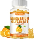 Magnezyum Glycinate Gummies 1000 mg with Magnezyum L-Threonate,Chelated Magnezyum Pyum Kompleksi VitD, B6, CoQ10, Macau, Supports for Memory, Calm, Mood - 90 Gummies Orange