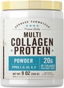 Carlyle Multi Collagen protein Toz for Women and Men | 9 Oz | Tip I, II, III, V, X | Premium Komplek Supplement | Unflavored | Non-GMO ve Gluten Free | Herbage Farmstead