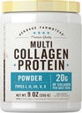 Carlyle Multi Collagen protein Toz for Women and Men | 9 Oz | Tip I, II, III, V, X | Premium Komplek Supplement | Unflavored | Non-GMO ve Gluten Free | Herbage Farmstead