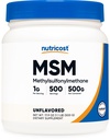 Nutricost Pure MSM Toz 500 Grams (Methylsulfonylmethane)