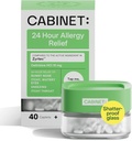 Kabin: Tüm Gün Anti-Drowsy Relief için 10 mg (Refillable Glass Jar)