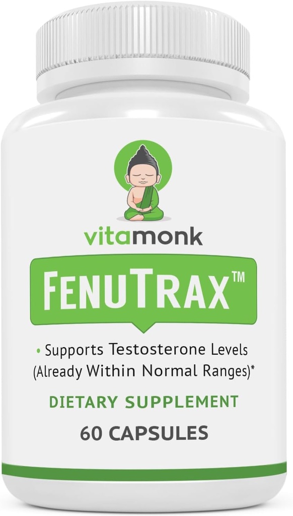 VitaMonk FenuTraxTM Fenugreek Ekstraksiyon Fenuside için Çok Güçlü 50 Fenugreek Tohum Ekstraksiyonu - Yüksek Furostanol Glycoside ve Saponin Content Test Edildiğinde - 60 Capsules
