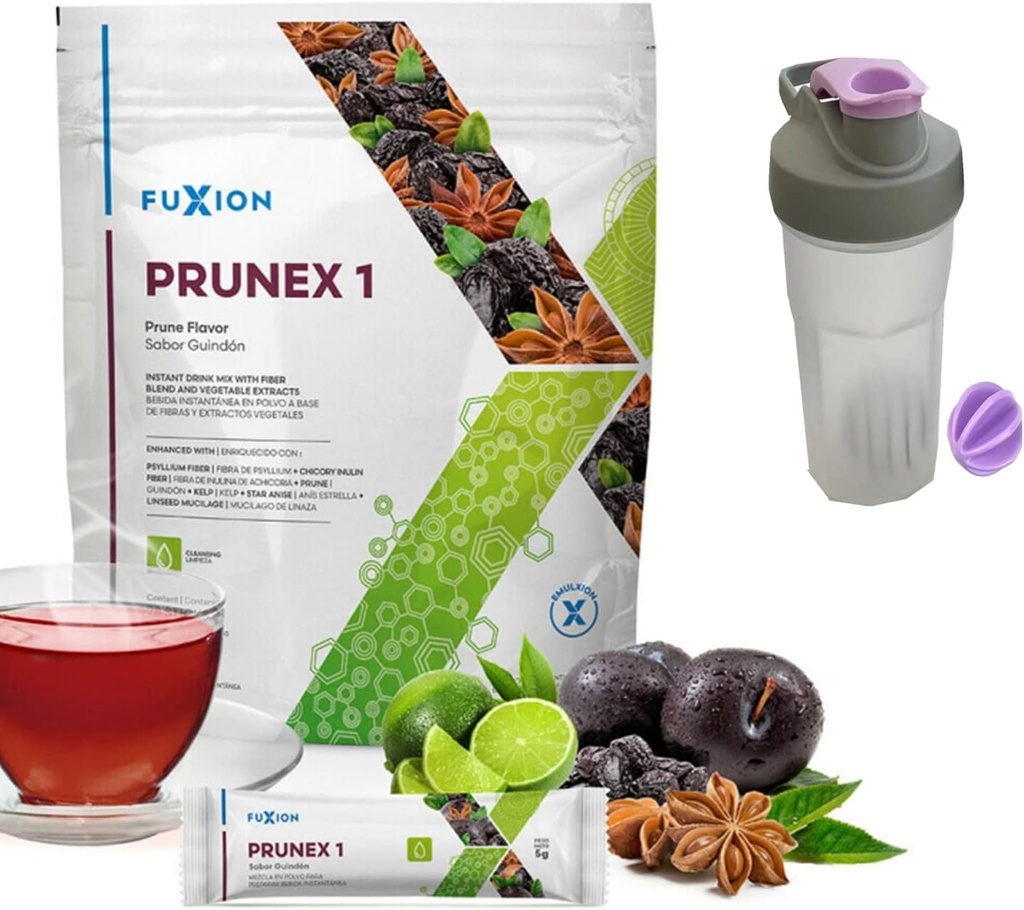 FuXion Prunex 1-En İyi Kolon Temizse Detox Çay . Prune Flavor, Liberate The Transit in Your Digestive System-28 Sticks