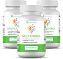 Ben Doğal Sağlık Günlük Enerji B-Vitamin Kompleksi, Doğal Enerji, Stres, Focus & Immune Support, 30 Capsules, 3 Pack